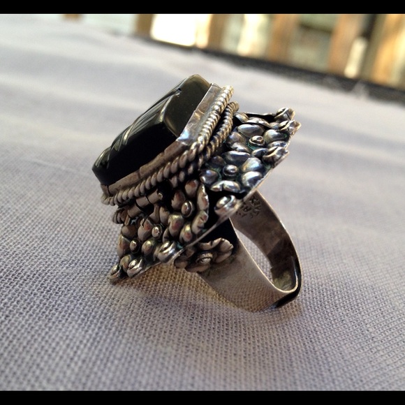 Vintage Taxco Silver Poison Ring - Picture 3 of 8
